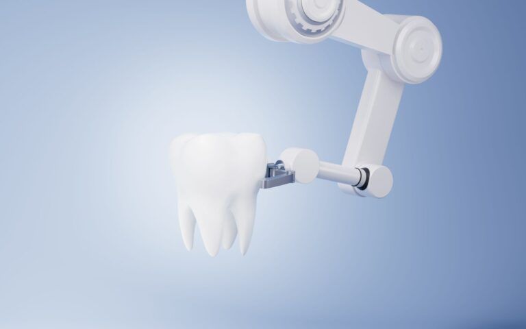 Robotic Arm Holding Tooth